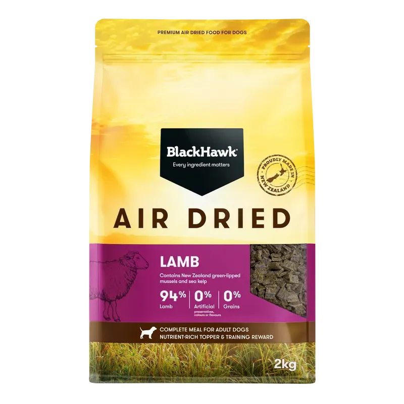 Black Hawk Air Dried Lamb 2Kg - Macaw And Friends