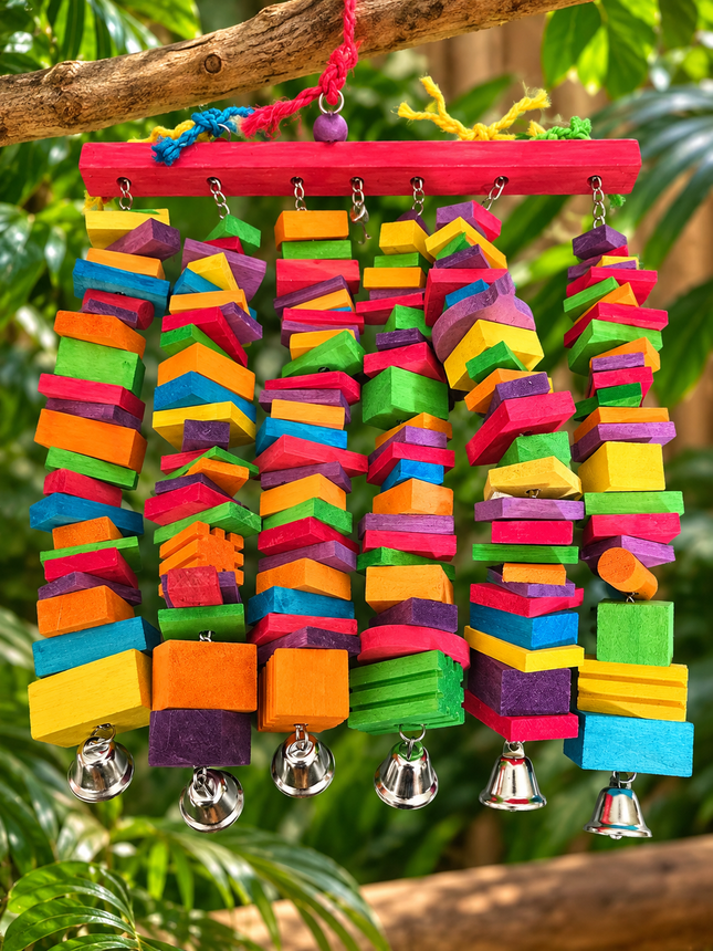 Cheeky Bird 6 Stack With Bells Jumbo