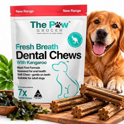 THE PAW GROCER KANGAROO DENTAL CHEW 7 UNITS