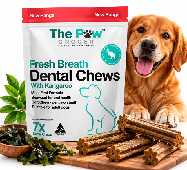 THE PAW GROCER KANGAROO DENTAL CHEW 7 UNITS