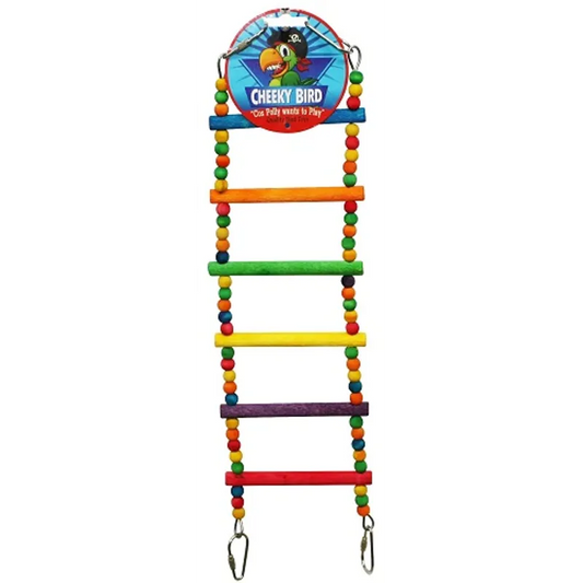 Cheeky Bird 6 Step Ladder With Beads