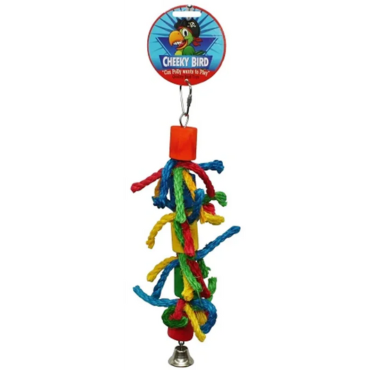 Cheeky Bird Cylinder & Rope With Bell Medium