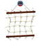 Large Cheeky Bird Natural Rope Lattice from Macaw And Friends, a durable bird cage accessory with woven rope design for small to large birds.