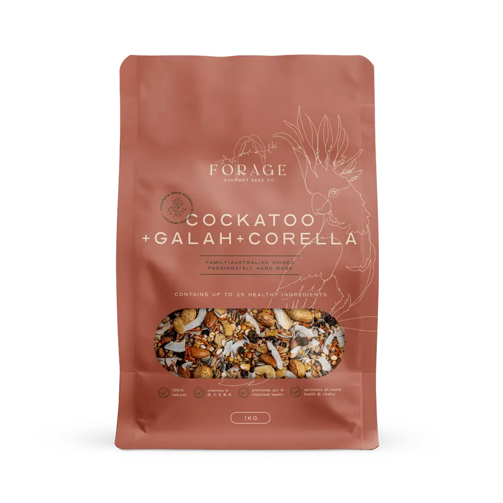 Forage Gourmet Cockatoo Galah & Corella 1Kg - Macaw And Friends