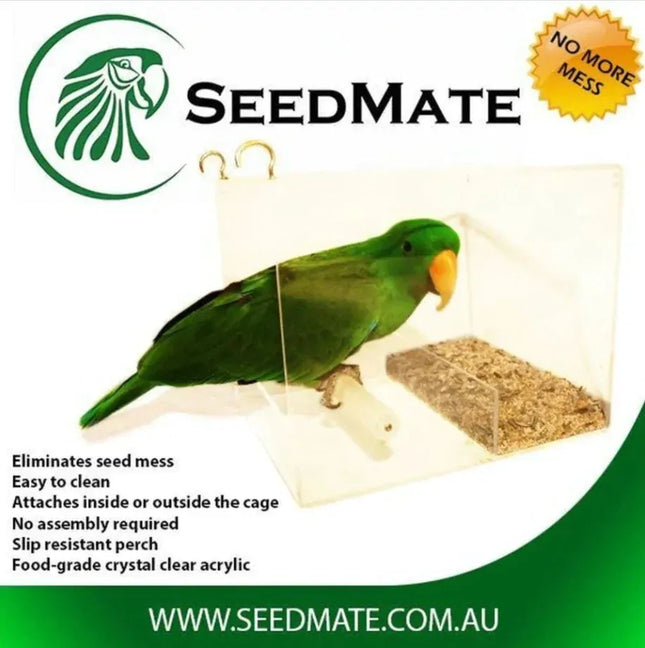 Seedmate Acrylic No-Mess Bird Feeder - Large