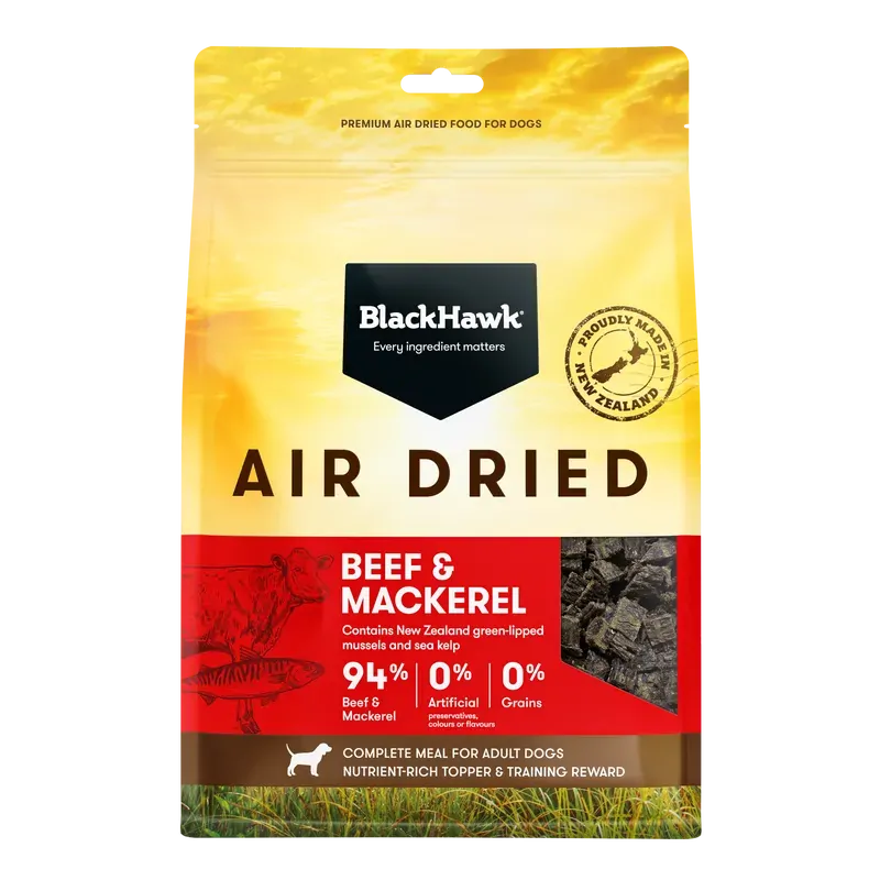Black Hawk Air Dried Beef/Fish 450G - Macaw And Friends