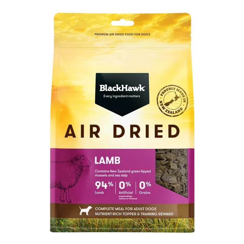 Black Hawk Air Dried Lamb 450G - Macaw And Friends
