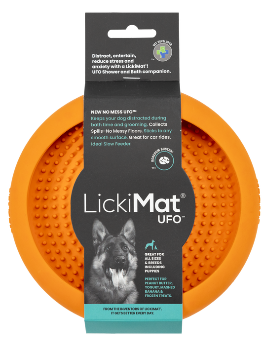 Lickimat UFO Slow Food Anti-Anxiety Licking Dog Bowl - Macaw And Friends