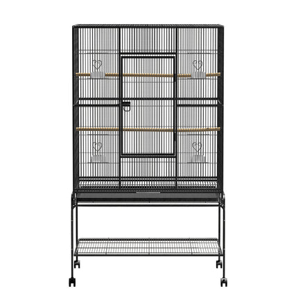 Large Macaw and Friends i.Pet bird cage, 138cm aviary with spacious bars and perch for pet birds, ideal for bird care and housing.