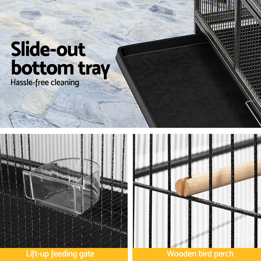 i.Pet Bird Cage 138cm Large Aviary - Macaw And Friends