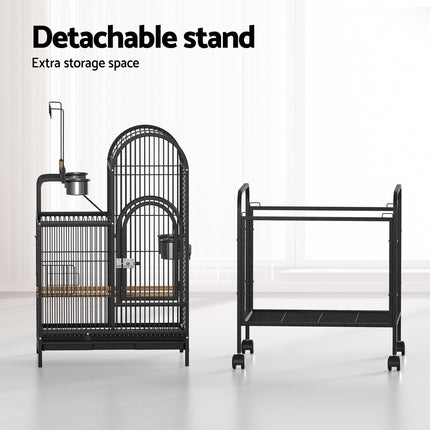 Large Macaw and Friends i.Pet bird cage, 153cm aviary with spacious bars and perches for pet birds.
