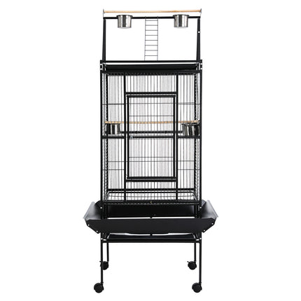 Large Macaw and Friends bird cage, 173cm tall aviary with spacious bars and perches for pet birds.