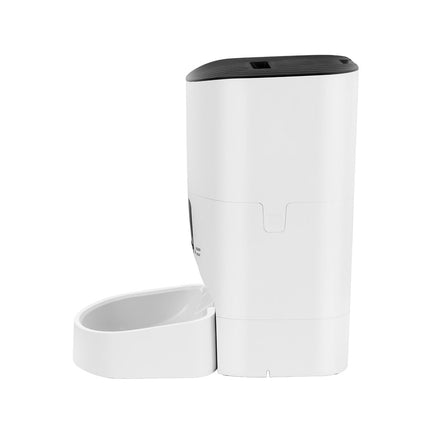 Macaw And Friends i.Pet automatic pet feeder with 9L capacity, WiFi, smart timer for dogs and cats, white plastic dispenser