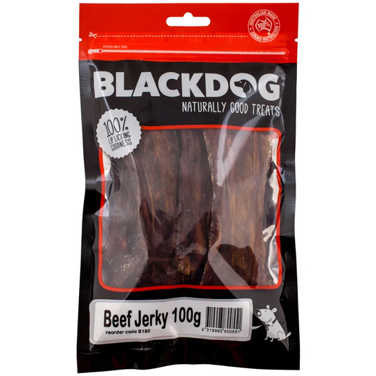 Black Dog Beef Jerky 100G - Macaw And Friends
