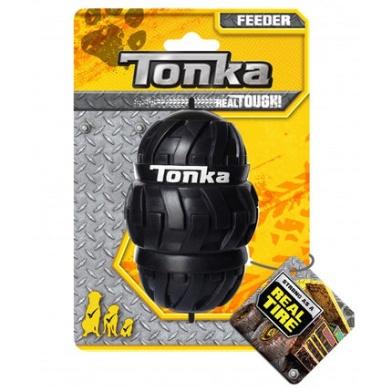 Macaw and Friends Tonka Tri Stack Feeder dog toy, 10cm, colorful stacking toy for dogs with multiple compartments.