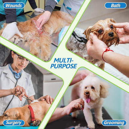 Breathable soft dog recovery cone for large, medium, and small dogs and cats, adjustable anti-lick wound protector collar.