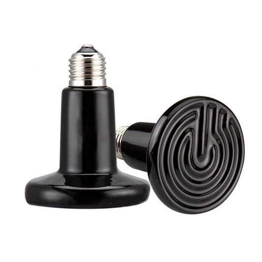 2X Ceramic Infrared Heat Lamp Bulbs for Reptiles and Terrariums - 25W-2PCS - Macaw And Friends