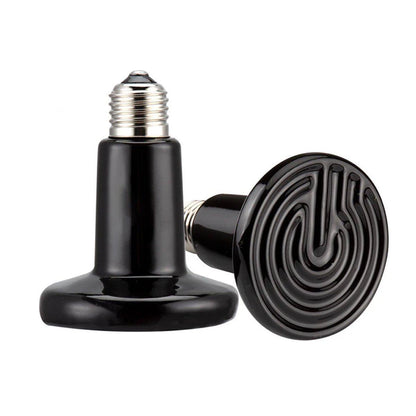 2X Ceramic Infrared Heat Lamp Bulbs for Reptiles and Terrariums - 50W-2PCS - Macaw And Friends