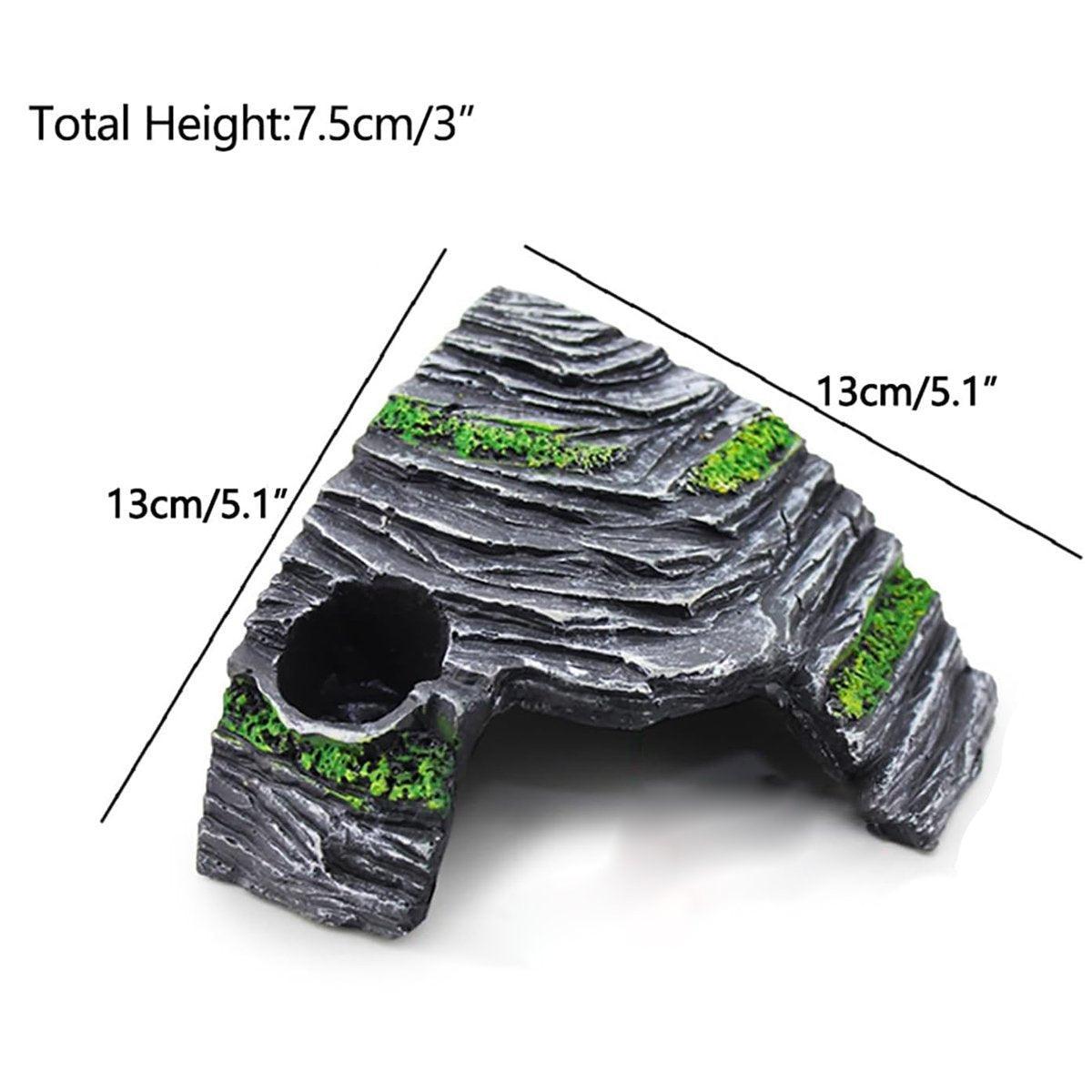 Reptile Hide House Nest Cave Sundeck Shelter for Pets Lizard Snake Habitat - Macaw And Friends