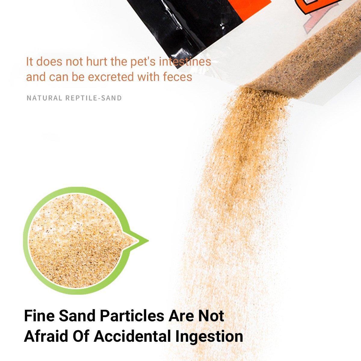 Reptile Sand Climbing Mat Pet Feeding Box Terrarium Landscaping Accessories - Yellow - Macaw And Friends