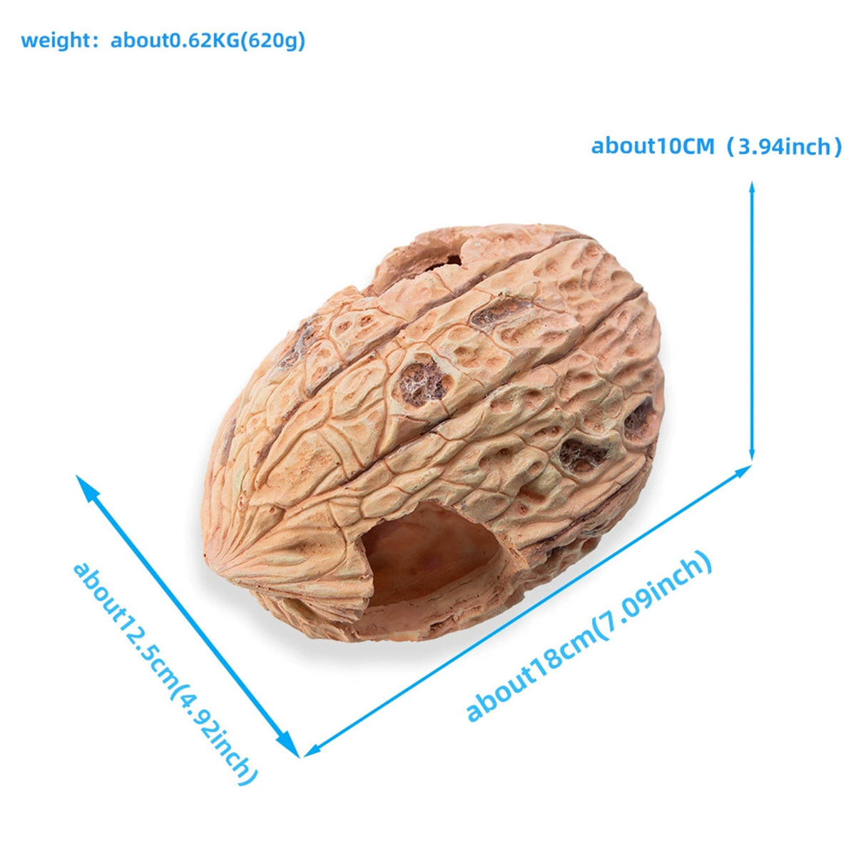 Pet Climbing Shelter Simulated Walnut Resting Box Small Animal Hideaway Decor - Macaw And Friends