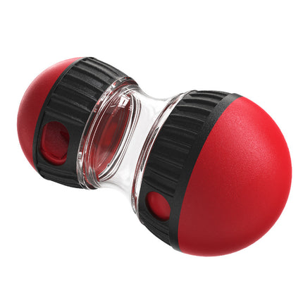 Red Macaw And Friends interactive dog slow feeder toy, food dispenser ball for healthy digestion and mental stimulation.