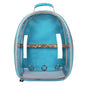 Teal Stylish Transparent PVC Pet Carrier Backpack - Large Capacity, Multi-Use for Birds & Cats(Including Wooden Stick) - Macaw And Friends
