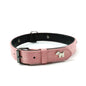 2 PCS Pink Soft Leather Dog Collar - Adjustable & Durable for Medium/Large Dogs XS-（42*1.5cm） - Macaw And Friends