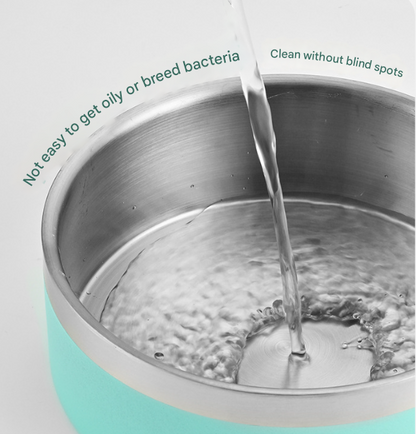 Black and Silver Premium 304 Stainless Steel Pet Bowl (64oz) - Non-Slip, Anti-Tip Food & Water Dish for Dogs & Cats - Durable & Easy Clean - Macaw And Friends