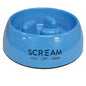 Loud Blue Scream Round Slow Down Pillar Bowl by Macaw And Friends, 400ml, featuring a unique design for dogs.