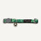 Dan & Sam Lahana cat collar by Macaw And Friends featuring a colorful floral design on a soft fabric band.
