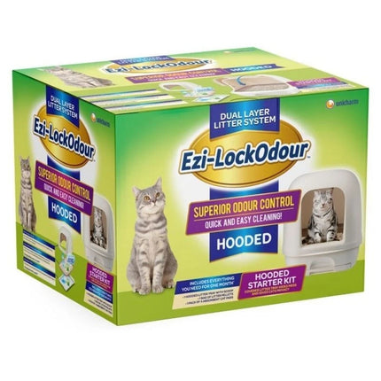 Ezi-Lockodour Dual Layer Cat Litter System Hooded